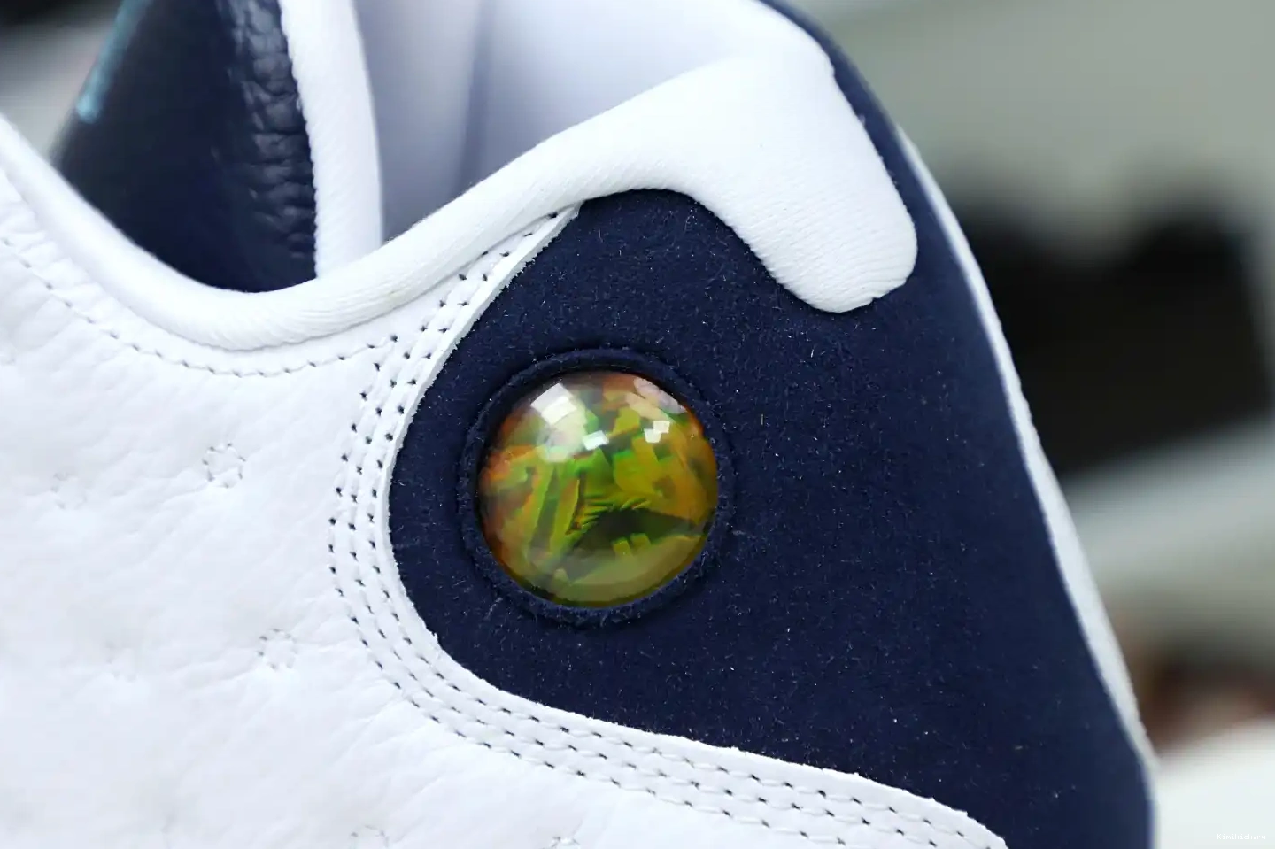 WHITE JORDAN POWDER BLUE Kimikick 414571-144 RETRO AIR 13 OBSIDIAN 0524
